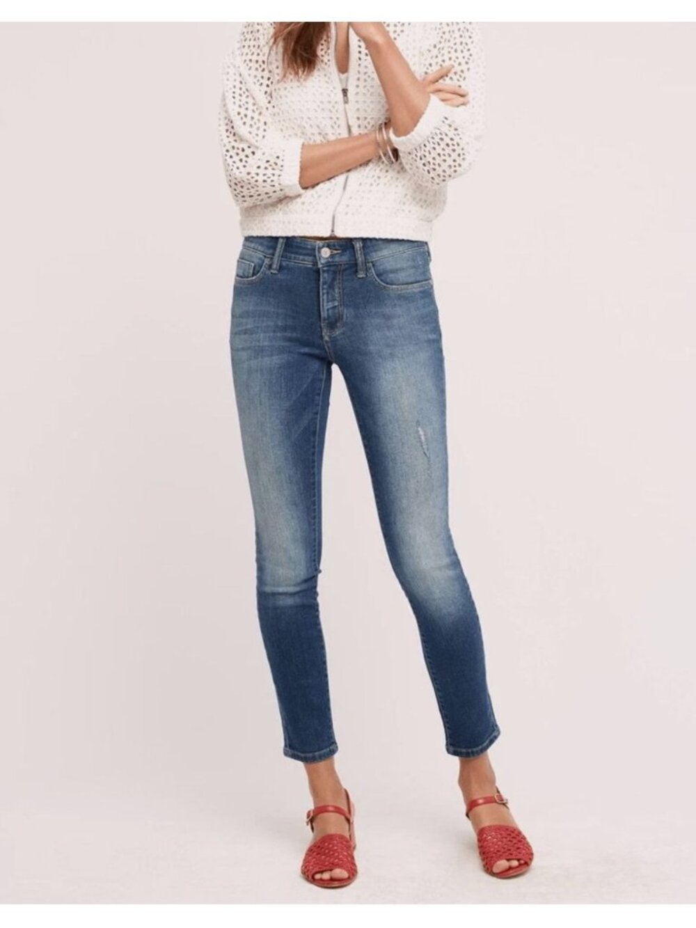 Anthropologie Pilcro & the Letterpress Stet Skinny Slim Jeans Classic Size 28